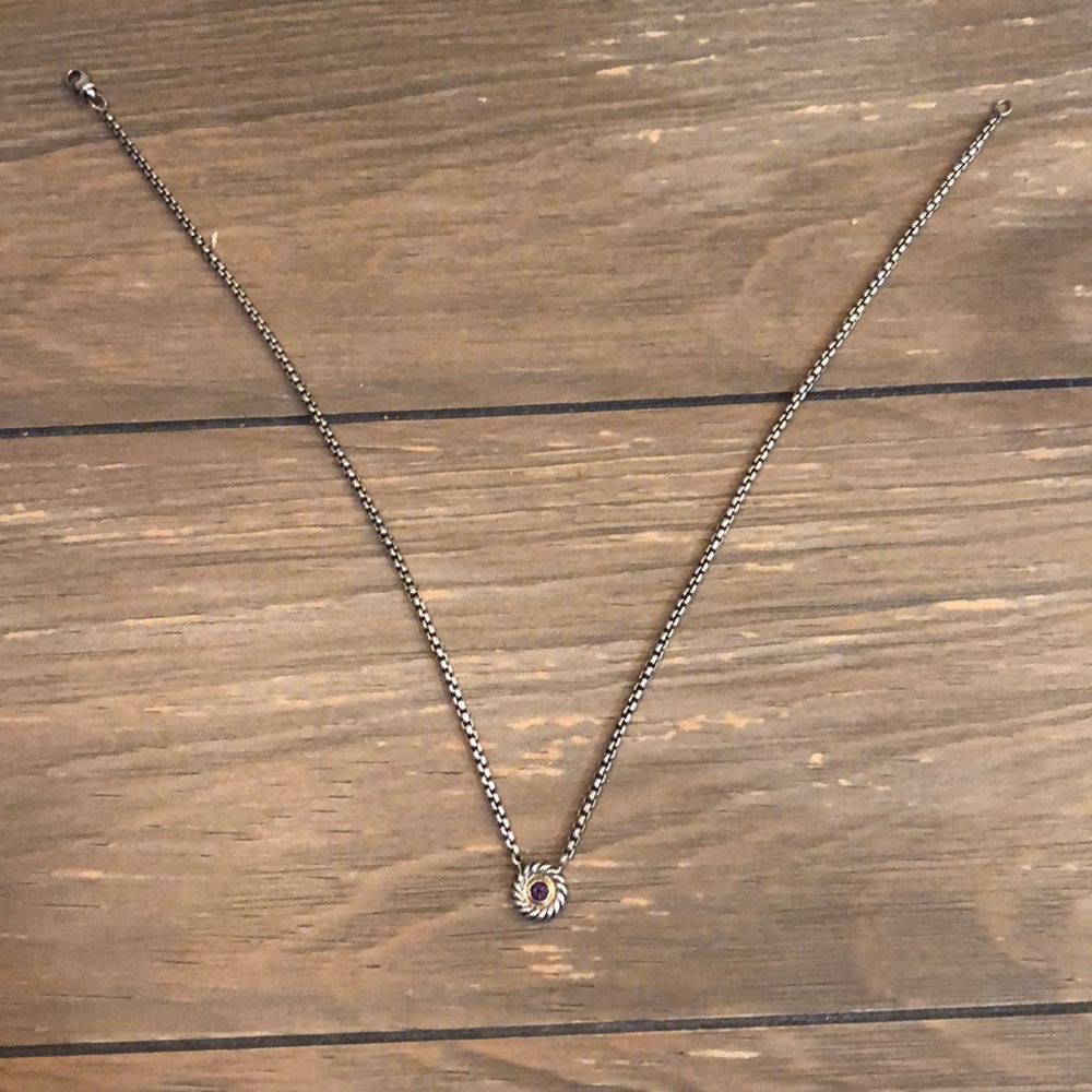 David Yurman necklace amethyst